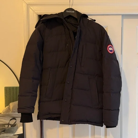 Canada Goose Navy Carson Hooded Puffer Jacket
